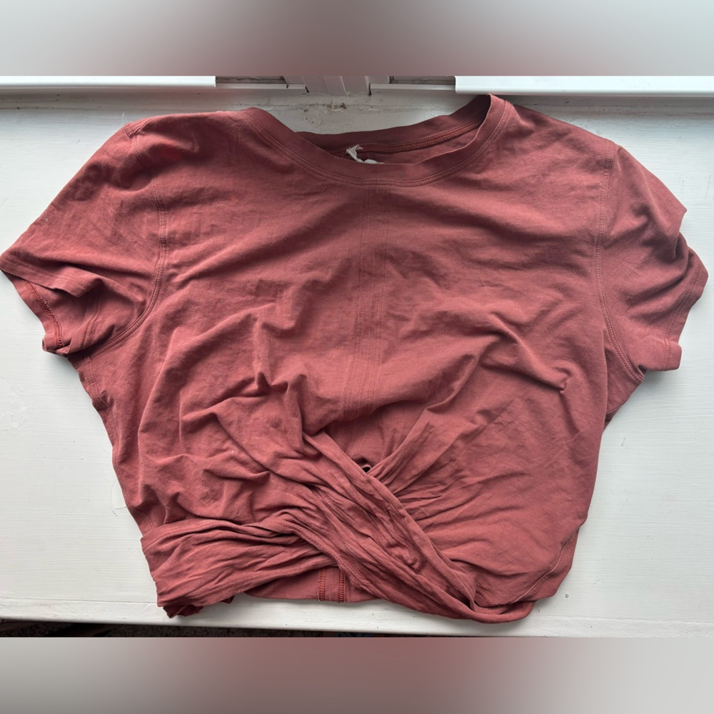 Lululemon Tie-Waist Breathable Short-Sleeve Shirt